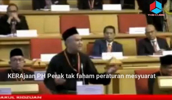 KERAjaan PH Perak tak faham peraturan mesyuarat