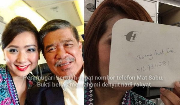 Peramugari Bertuah Dapat Nombor Telefon Mat Sabu Bukti Beliau Memahami Denyut Nadi Rakyat Pak Din