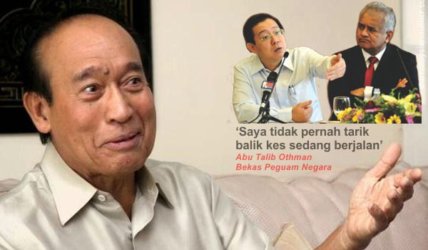 ‘Saya tidak pernah tarik balik kes sedang berjalan’ Abu Talib Othman, Bekas Peguam Negara