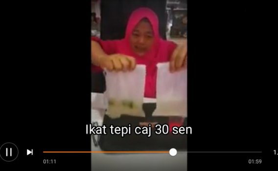 Ikat tepi caj 30 sen: Jawapan peniaga, Tak Ada Nilai 