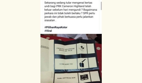 20190117-prk-cameron-highlands-kertas-undi-350px