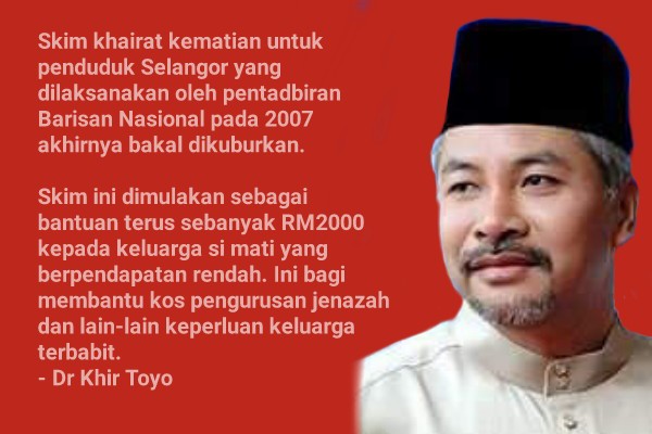 Selangor kuburkan skim khairat kematian | Politik Terkini