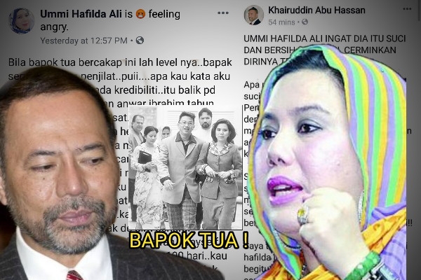 Umi Hafilda Adik Azmin Ali Gelar Khairuddin Abu Hassan Bapok Tua Pak Din