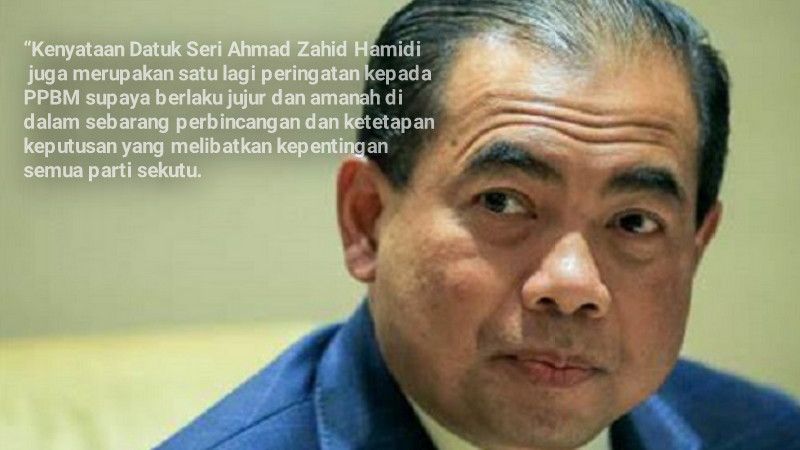 “Deklarasi Anwar dan Kenyataan Zahid Jadi Peringatan Buat PPBM” “Deklarasi Anwar dan Kenyataan Zahid Jadi Peringatan Buat PPBM”