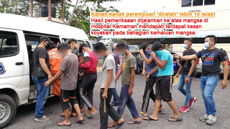 Rogol kanak-kanak 12 tahun: Reman 10 remaja dilanjutkan