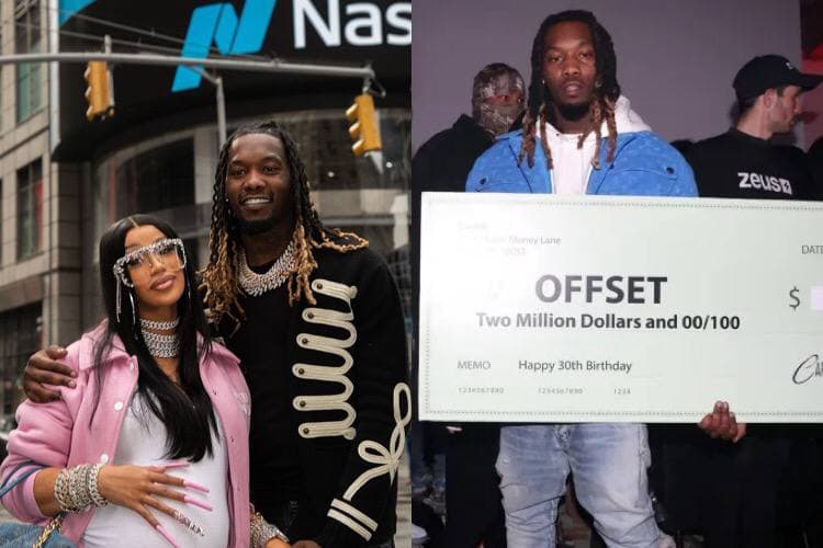 Rai Birthday Suami, Cardi B Hadiahkan Offset RM8 Juta