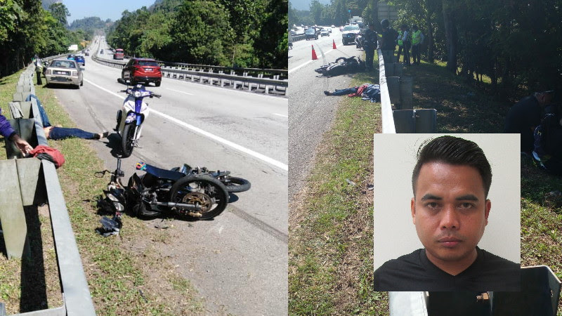 Anggota polis terbunuh dalam kemalangan di KM 307.1 arah selatan Gopeng – Tapah