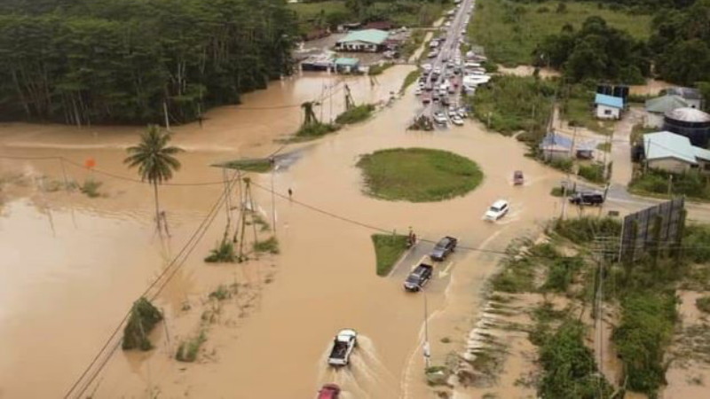 Dua lagi daerah di Sabah dilanda banjir malam ini