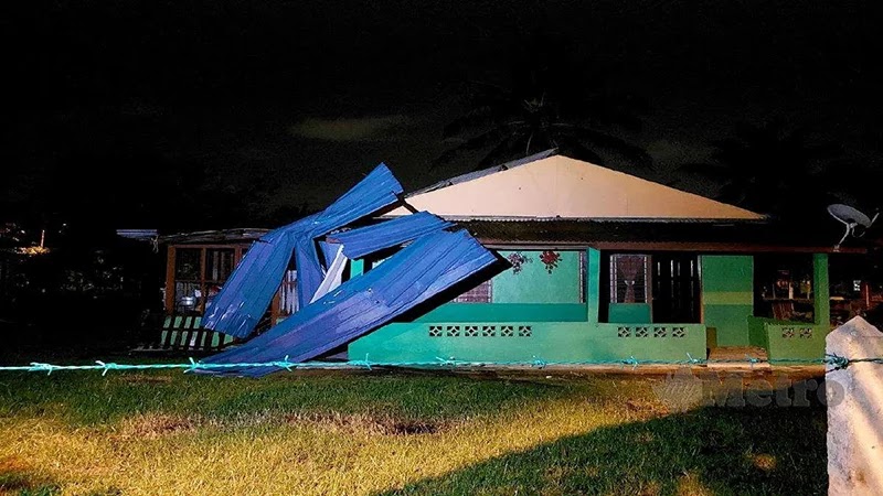 [Video] 70 rumah di Melaka dilanda ribut