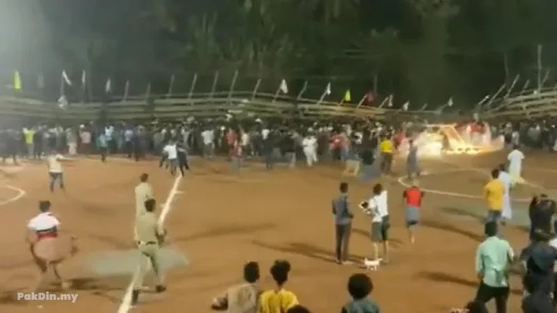 [Video] Stadium bola runtuh di Kerala, lebih 60 dilapor cedera