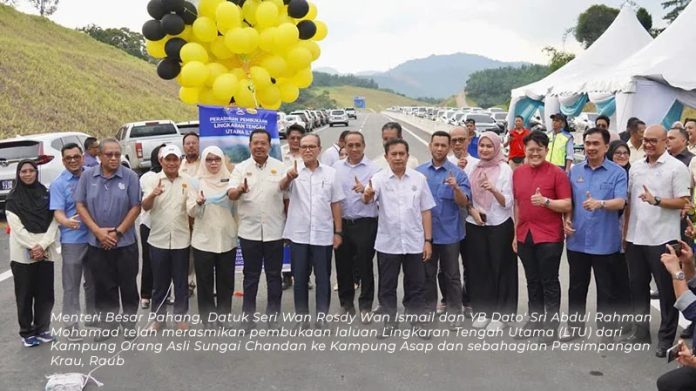 Lebuh raya Bentong-Raub dibuka